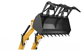 High Volume Grabbing Bucket
